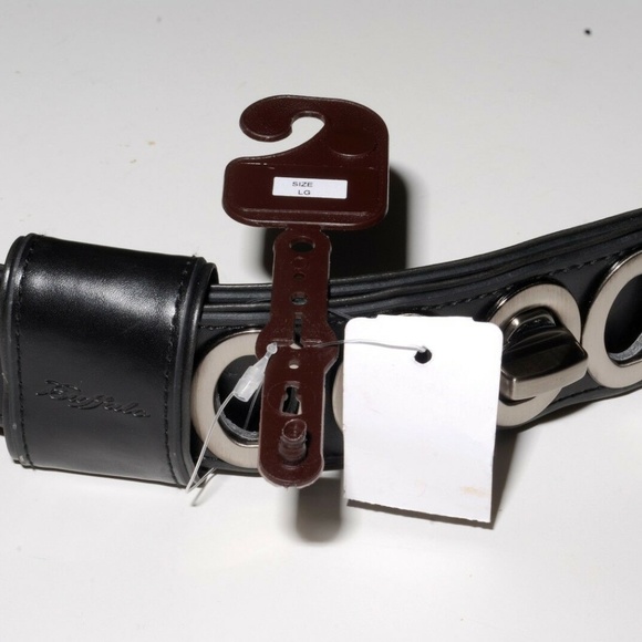 David Bitton Buffalo Turnbuckle Leather Belt 36" - Picture 5 of 8